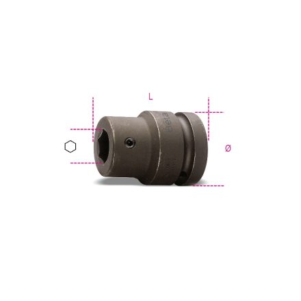 BETA 727PI/16 1/2 | 727PI/16 1/2 Betéttartó 1/2"-os négyszögletes csatlakozó, foszfátozott