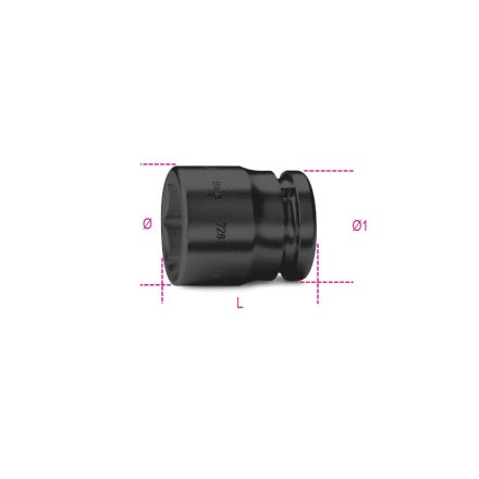 BETA 728AS/ 1.1/16 | BETA 728AS/ 1.1/16 3/4" GÉPI DUGÓKULCS, FOSZFÁTOZOTT, COLOS KIVITEL