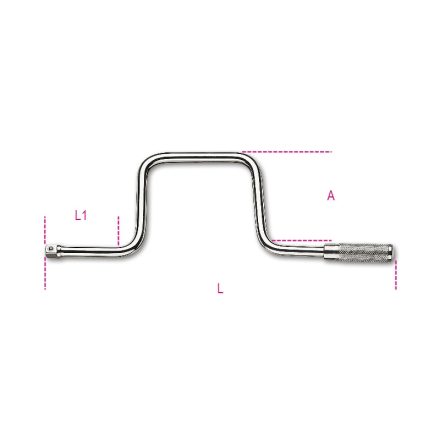 BETA 910/46 | 910/46 3/8”-os forgattyús hajtószár, krómozott