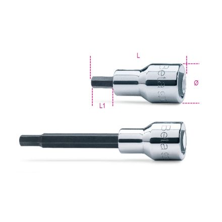 BETA 920PE/3 | 920PE 3 1/2"-os imbusz-dugókulcs, krómozott, barnított hegy