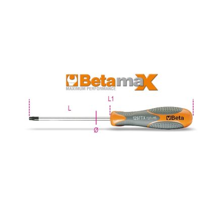 BETA 1297TX/07 | 1297TX 07 Imbusz csavarhúzó Torx®-csavarokhoz